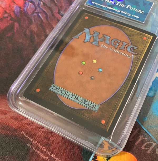 Mox Sapphire Unlimited Signed 8 - 8.5 Graded Near Mint Magic The Gathering MTG