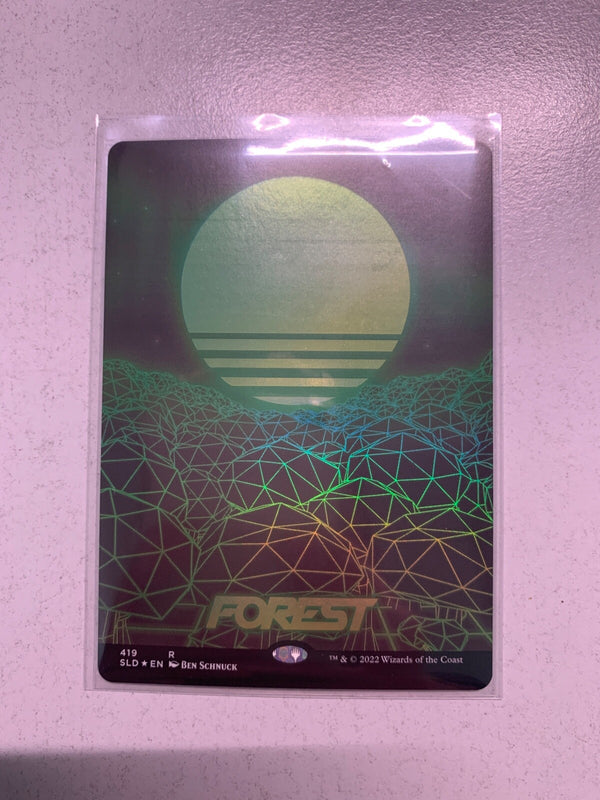 Forest FOIL Full Art  - Secret Lair Shades Not Included SLD 419 - MTG