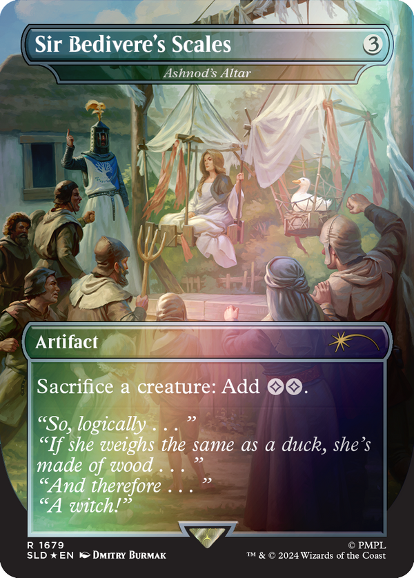 Ashnods Altar / Sir Bediveres Scales FOIL - SL Monty Python SLD 1679 - NM EN MTG