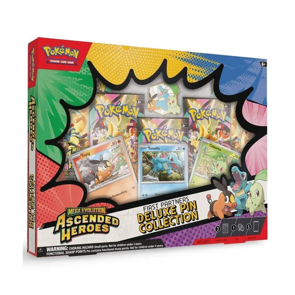 Pokemon - Ascended Heroes ME 2.5 First Partners Deluxe Pin Collection EN OVP NEW