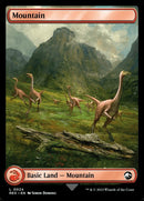 Jurassic World Collection - Mountain Full Art REX 24 - NM EN - Magic MTG