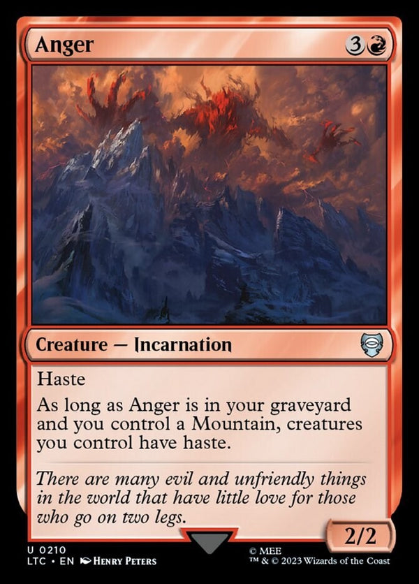 Anger - Commander: Lord of The Rings - LTC 210 - Near Mint EN - MTG