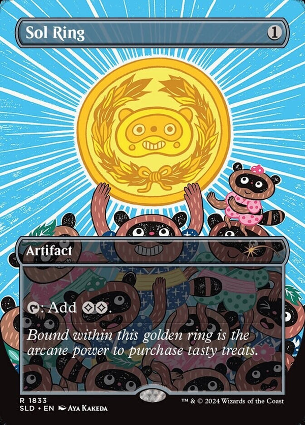 Sol Ring Full Art Foil - SLD 1833 Secret Lair EN NM - MTG Magic