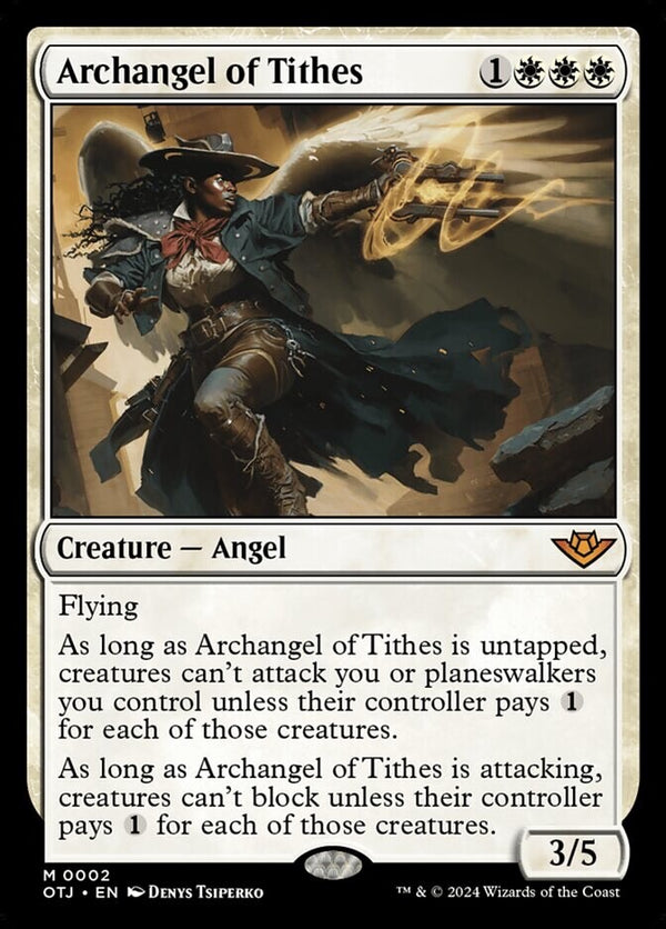 Archangel of Tithes - Outlaws of Thunder Junction - NM EN - OTJ 2 - Magic MTG