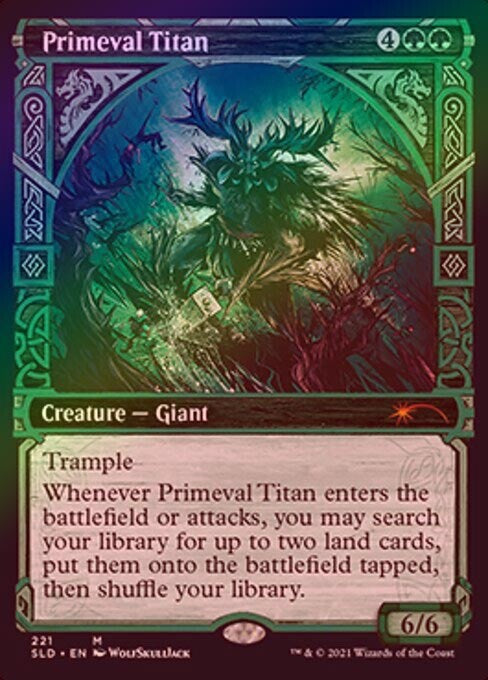Primeval Titan Showcase FOIL - Secret Lair SLD 221 - NM EN - Magic MTG