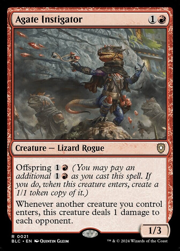 Agate Instigator - Commander Bloomburrow BLC 21 - EN NM - Magic MTG