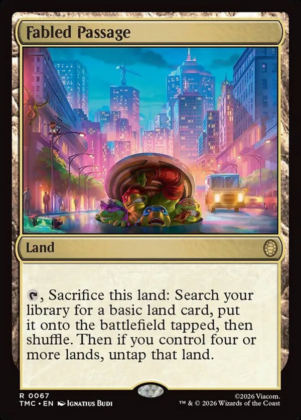 Fabled Passage - Commander TEENAGE MUTANT NINJA TURTLES - TMC 67 EN NM MTG