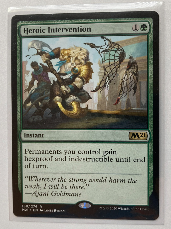 Heroic Intervention - M21 188 - NM EN - MTG TCG Magic The Gathering