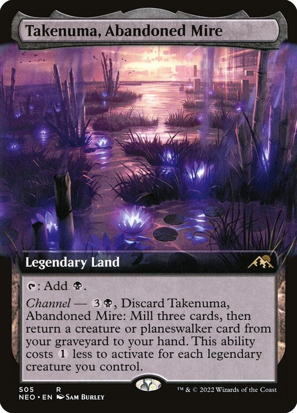 Takenuma, Abandoned Mire Full Art - NM EN - Kamigawa: Neon Dynasty - NEO 505 MTG