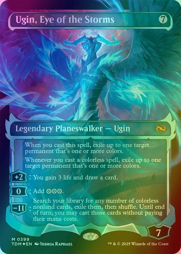 Ugin, Eye of the Storms Showcase FOIL - Tarkir Dragonstorm TDM 399 - NM EN - MTG