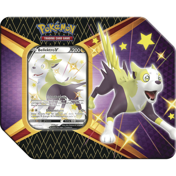 Pokémon - Tin Box V Bellektro Glänzendes Schicksal DE SWSH 4.5 NEU & OVP Sealed