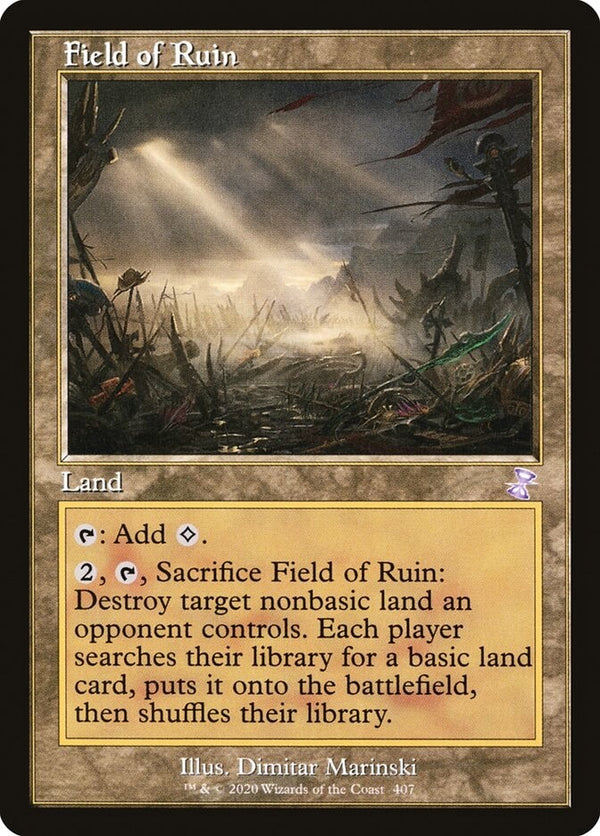 Field of Ruin - Time Spiral Remastered Time Shifted 407 - NM EN Magic MTG