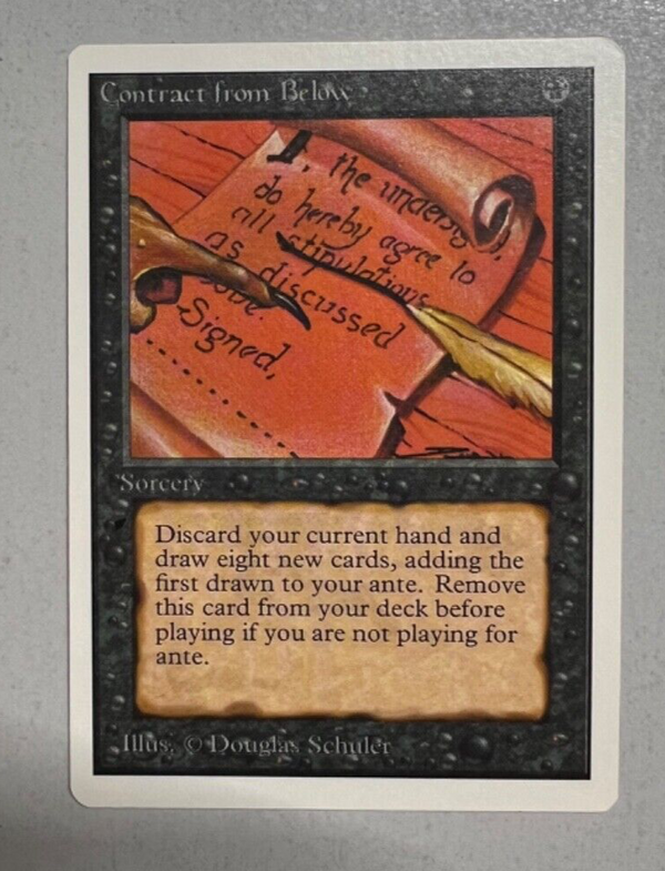 Contract from Below - Unlimited - RL Near Mint EN - Magic The Gathering MTG
