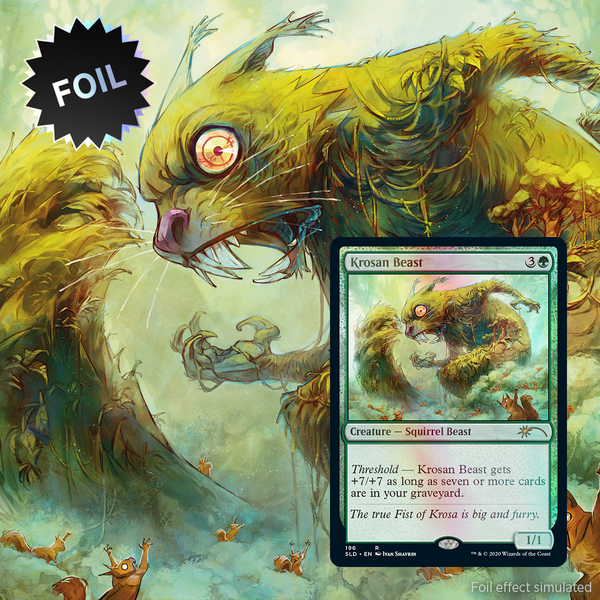 Krosan Beast FOIL - Secret Lair We Hope You Like Squirrels - SLD 196 - EN MTG
