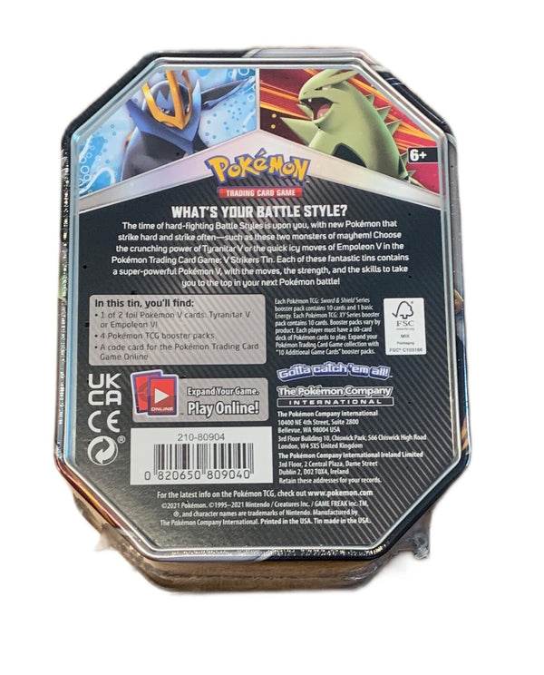 Pokémon - Tyranitar V Strikers Tin Box - EN / Englisch - NEU & OVP Sealed