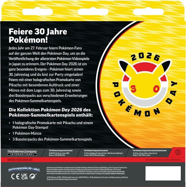 Pokemon Day Tag 2026 Kollektion DE Pikachu Promo - NEU OVP SEALED