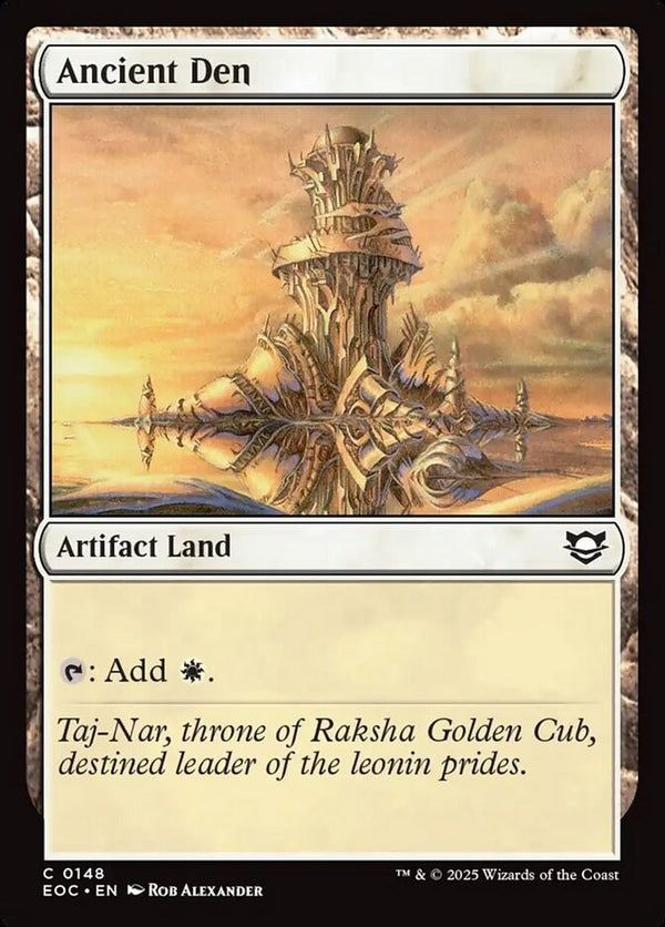 Ancient Den - Commander: Edge of Eternities EOC 148 - NM EN - Magic MTG