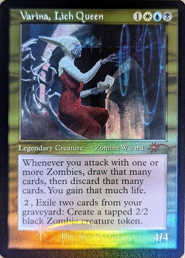 Varina, Lich Queen Old Border Foil - Secret Lair SLD 861 - NM EN MTG