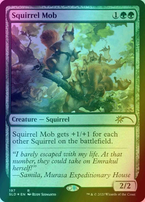 Squirrel Mob Foil - SL We Hope You Like Squirrels - SLD 197 - NM EN - MTG
