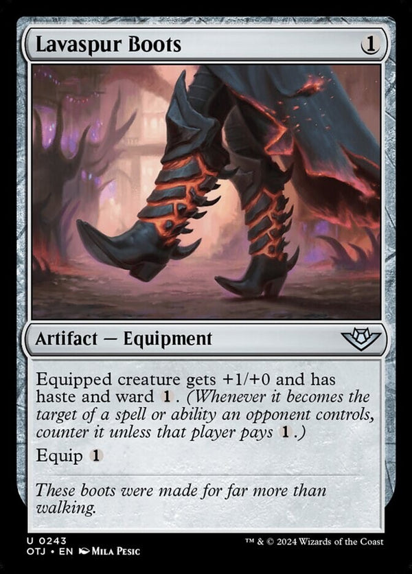 Lavaspur Boots - Outlaws of Thunder Junction - NM EN - OTJ 243 - Magic MTG