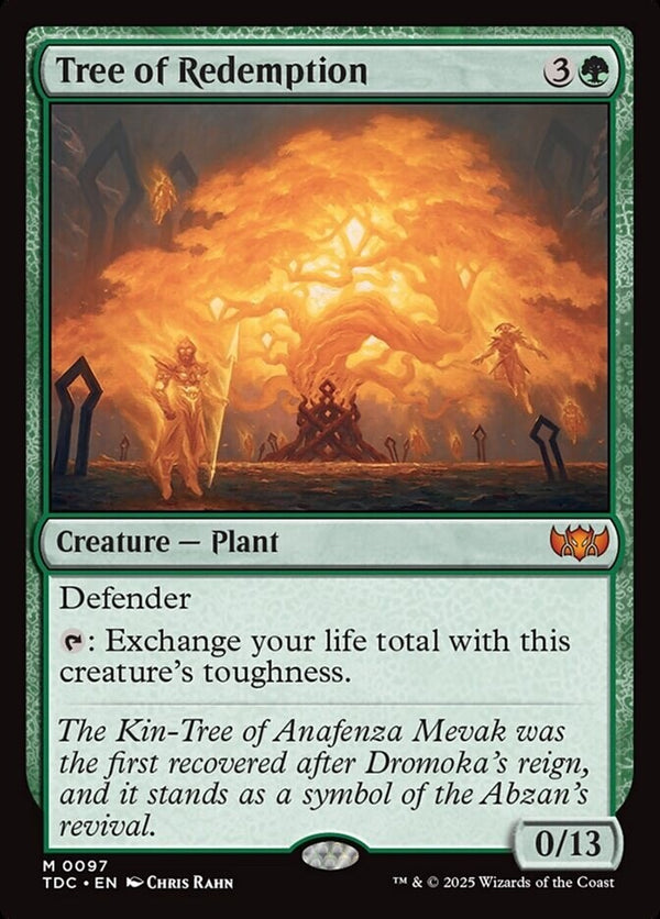 Tree of Redemption - Tarkir: Dragonstorm TDC 97 - NM EN - Magic