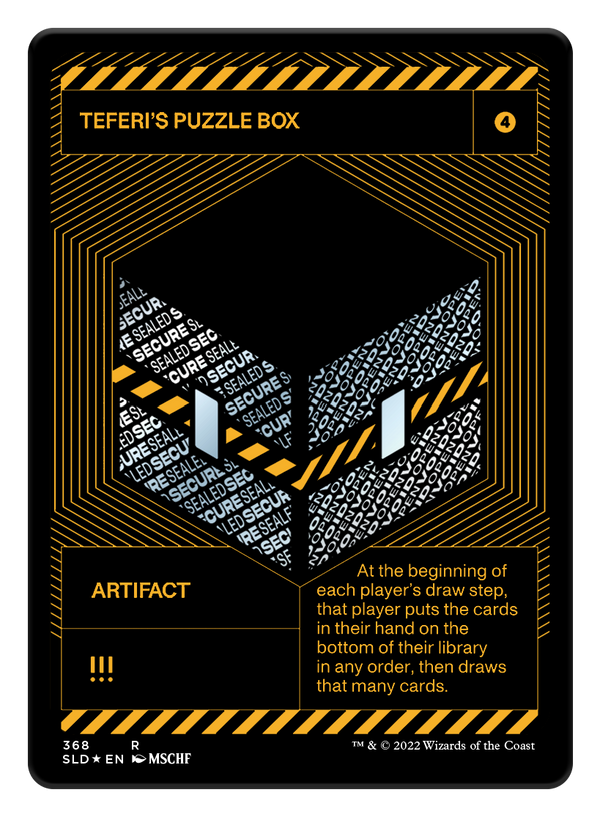 Teferis Puzzle Box Full Art Silver Foil - SLD MSCHF 368 - Near Mint - EN MTG