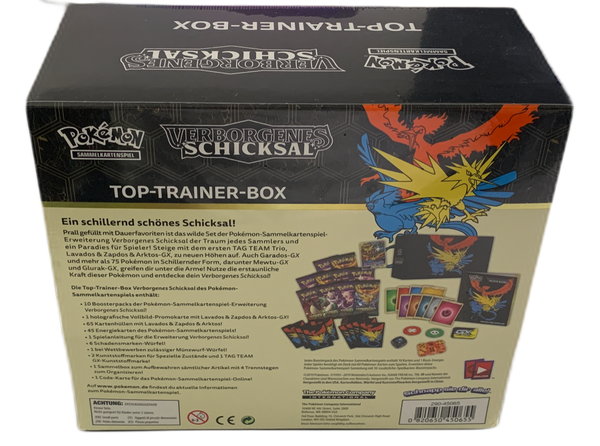 Pokémon - Verborgenes Schicksal Top Trainer Box Deutsch - TTB - NEU & OVP Sealed