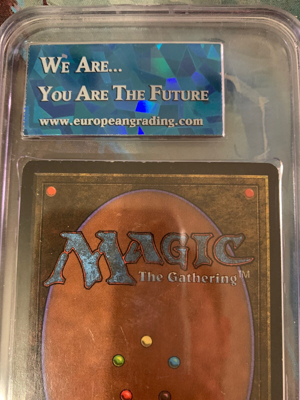 Mox Sapphire Unlimited Signed 8 - 8.5 Graded Near Mint Magic The Gathering MTG