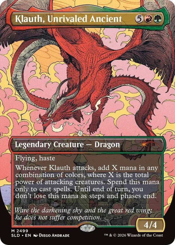 Klauth, Unrivaled Ancient - Secret Lair X D & Dragons SLD 2499 NM EN Magic