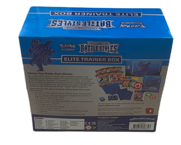 Pokémon - Battle Styles - Sword & Shield 5.0 Elite Trainer Box ETB EN NEU & OVP