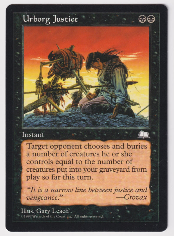 Urborg Justice Weatherlight Reserved List Magic The Gathering MTG Near Mint EN