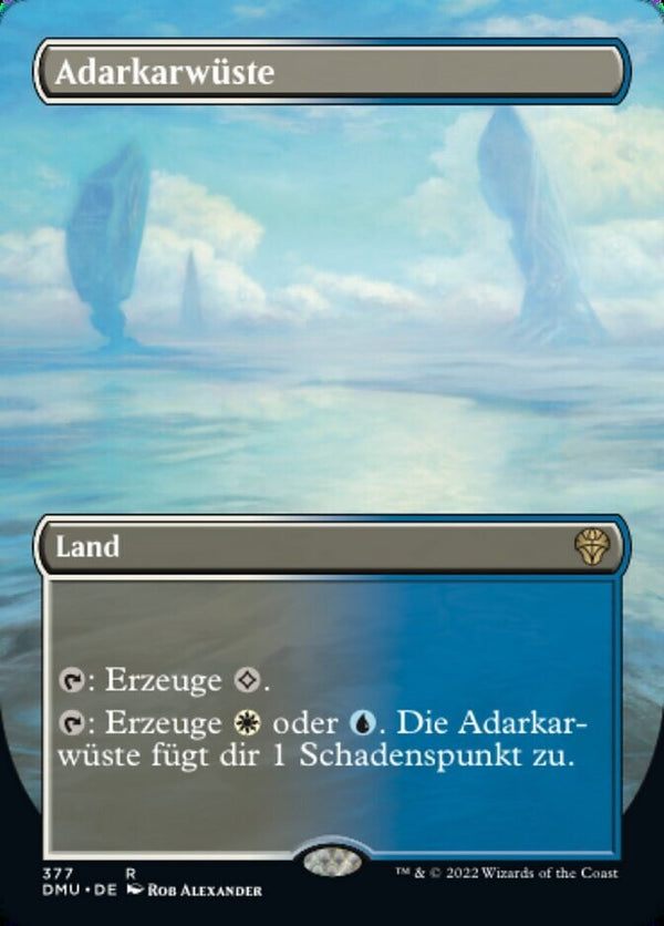 Adarkar Wastes Full Art - Dominaria United DMU 377 - Painland - EN NM - Magic