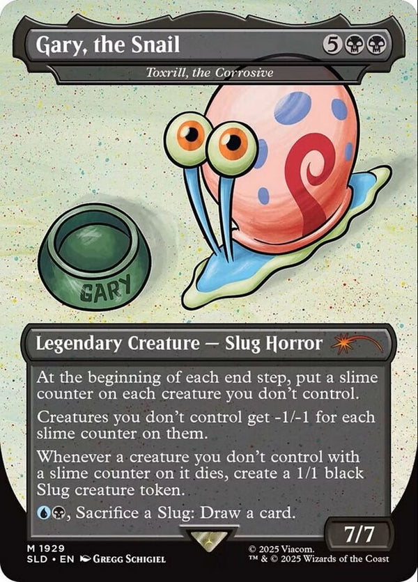 Gary, the Snail Full Art - Secret Lair SpongeBob SLD 1929 - NM EN - Magic