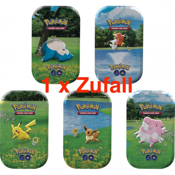 Pokemon GO - 1 x Mini Tin Box (Pikachu, Relaxo, Karpador) - EN - NEU OVP SEALED
