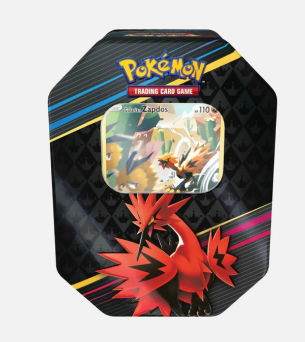 Pokémon Crown Zenith - Galarian Zapdos Moltres Articuno Tin Box EN - NEU OVP