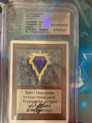 Mox Sapphire Unlimited Signed 8 - 8.5 Graded Near Mint Magic The Gathering MTG