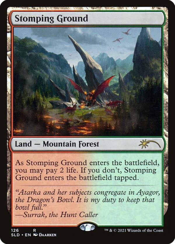 Stomping Ground Shockland - Secret Lair - Near Mint EN - SLD 126 - MTG Magic