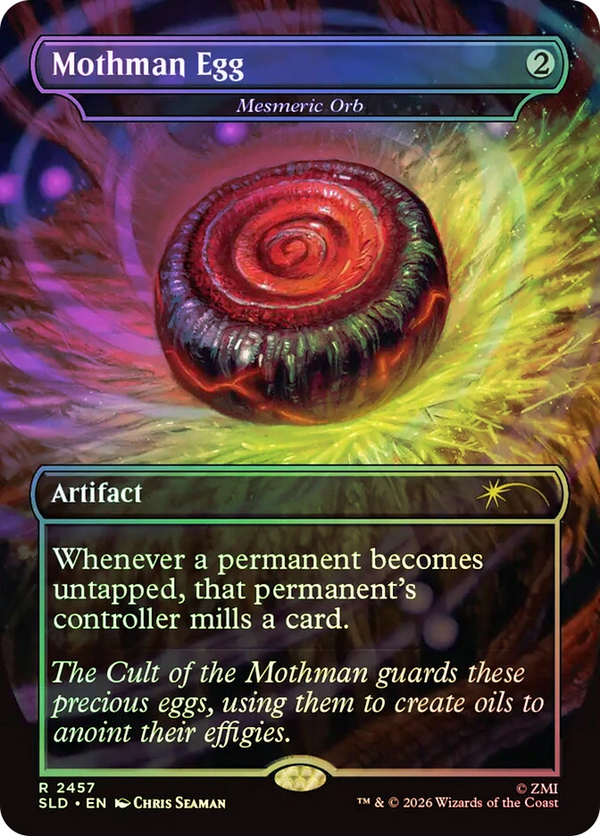 Mesmeric Orb Mothman Egg FOIL - Secret Lair X Fallout Dog SLD 2457 - NM EN MTG