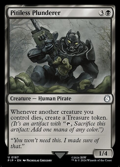 Pitiless Plunderer - Fallout - PIP 187 - NM EN - MTG TCG Magic
