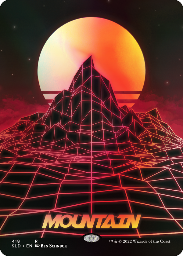 Mountain FOIL Full Art  - Secret Lair Shades Not Included SLD 418 - MTG