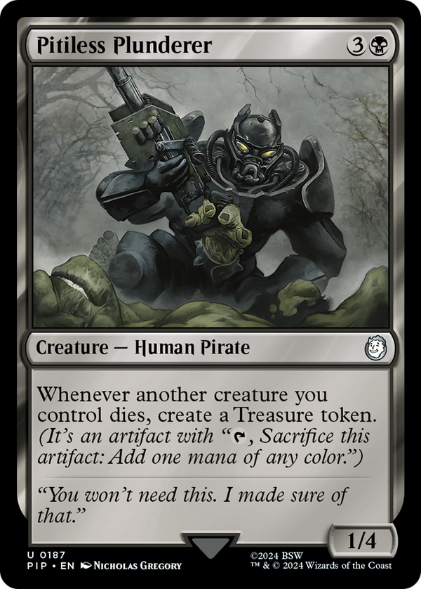 Pitiless Plunderer - Fallout - PIP 187 - NM EN - MTG TCG Magic