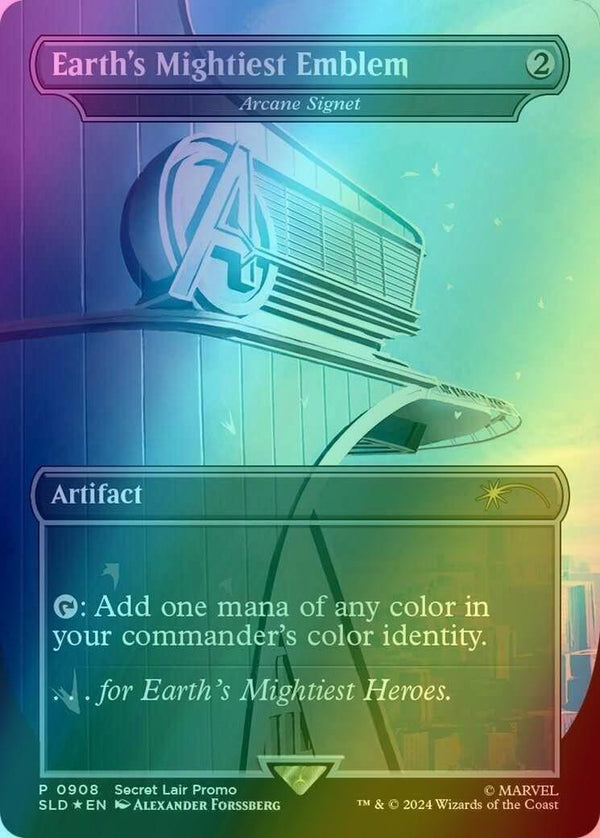 Arcane Signet FOIL FA - Secret Lair Marvel Avengers Tower SLD 908 - EN NM MTG