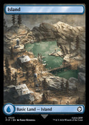 Island Basic Land Full Art - Fallout - NM EN - PIP 320 - Magic MTG