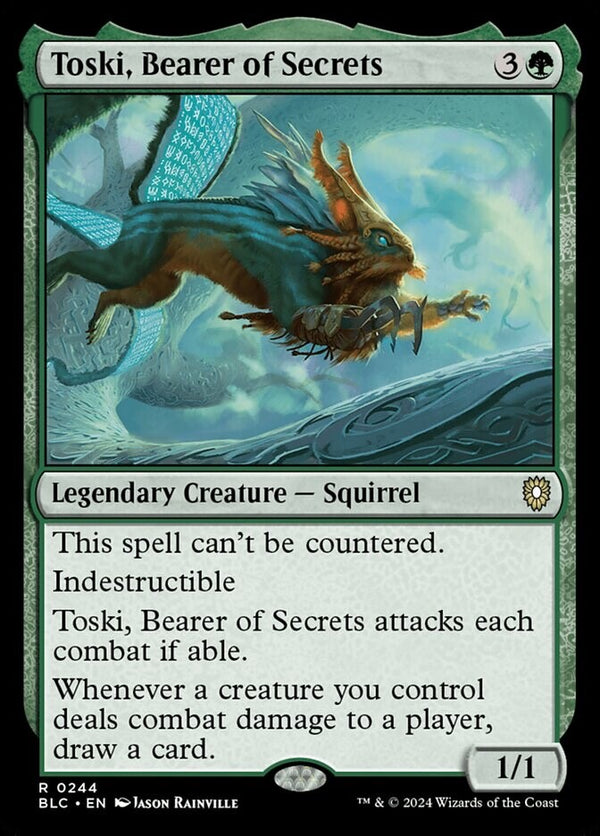 Toski, Bearer of Secrets - Commander Bloomburrow BLC 244 - EN NM - MTG Magic