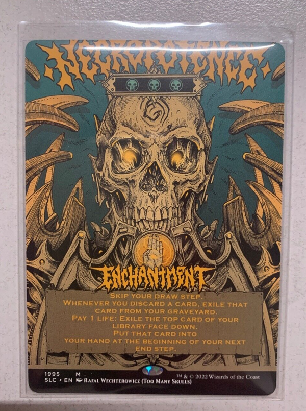 Necropotence Full Art - Secret Lair SLC 1995 - NM EN - MTG Magic The Gathering