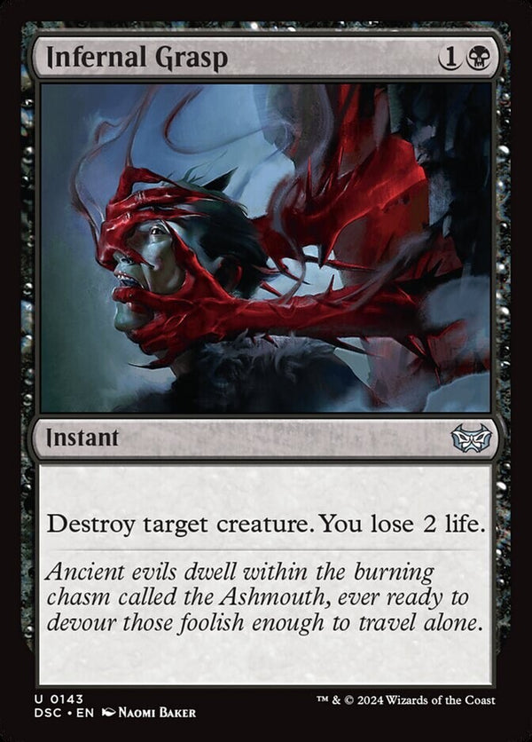 Infernal Grasp - Duskmourn DSC 143 NM EN - MTG Magic The Gathering