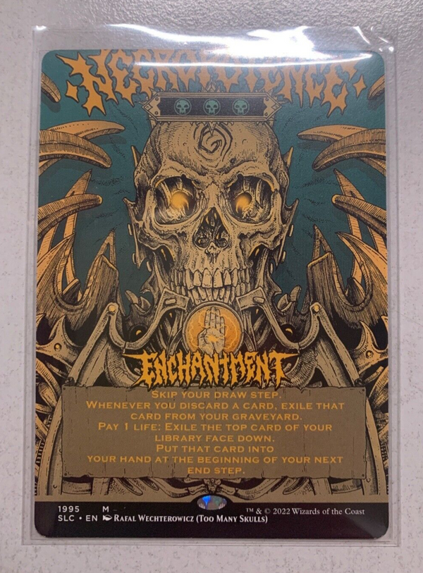 Necropotence Full Art - Secret Lair SLC 1995 - NM EN - MTG Magic The Gathering