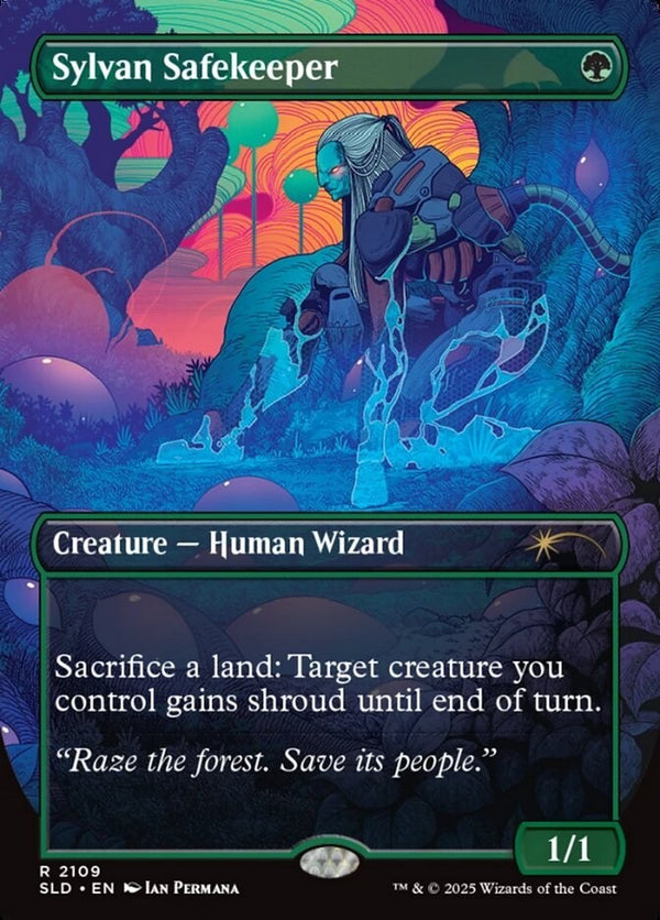 Sylvan Safekeeper Full Art - Secret Lair SLD 2109 - EN NM MTG Magic