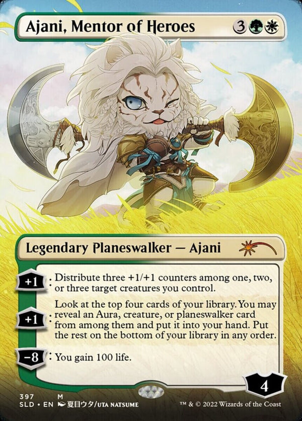 Ajani, Mentor of Heroes Full Art - Secret Lair SLD 397 - EN NM - Magic MTG