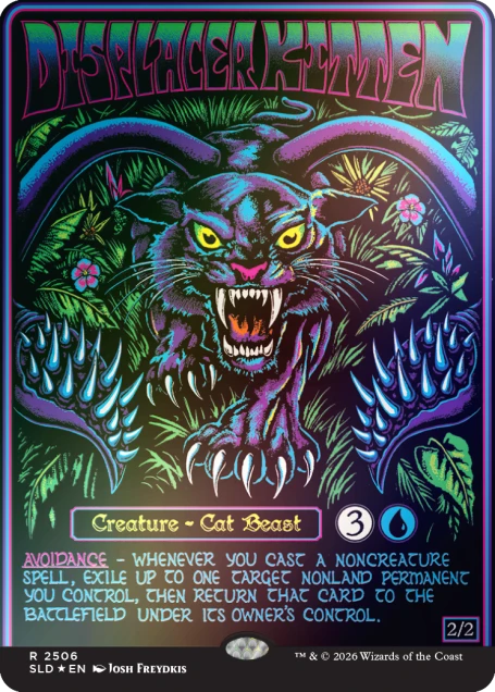 Discplacer Kitten FOIL - Secret Lair X Dungeons & Dragons SLD 2506 - NM EN Magic